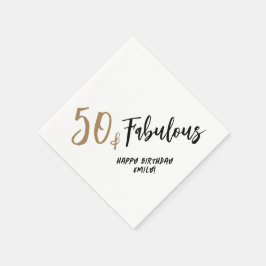 Guardanapo De Papel Moderno Minimalista 50 e Fabuloso 50º Aniversário