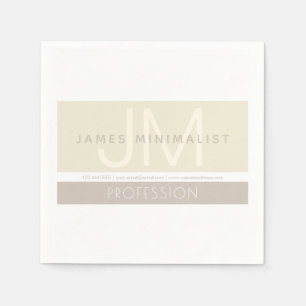 Guardanapo De Papel Moderno Minimalista Taupe Terrenos