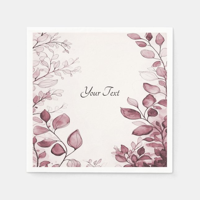 Guardanapo De Papel Moderno Vermelho Deixa Napkins (Frente)