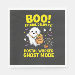 Guardanapo De Papel Modo Fantasma dos Trabalhadores Postais Design de 