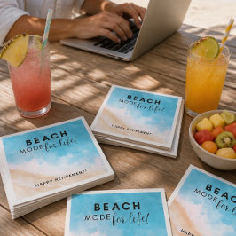 Guardanapo De Papel Modo Praia para a Vida | Aposentadoria | Personali