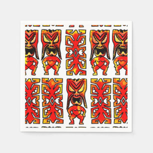 Guardanapo De Papel Mog Mog Tiki Warrior Napkins