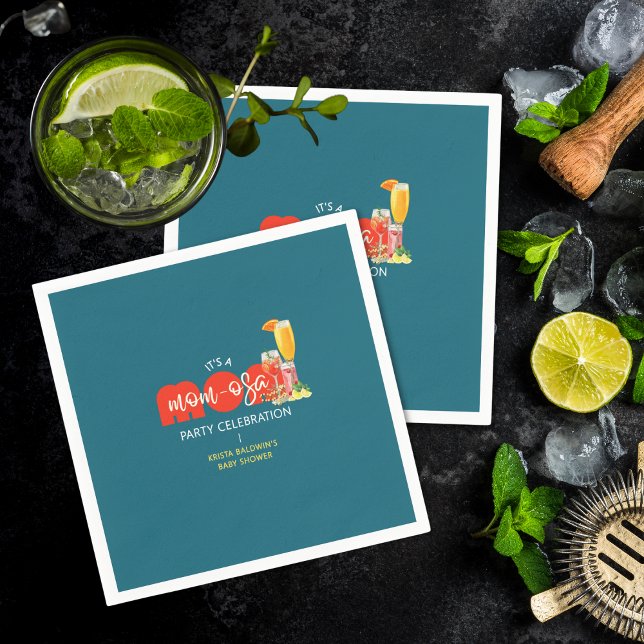 Guardanapo De Papel Mom-osa Baby Shower  (Criador carregado)