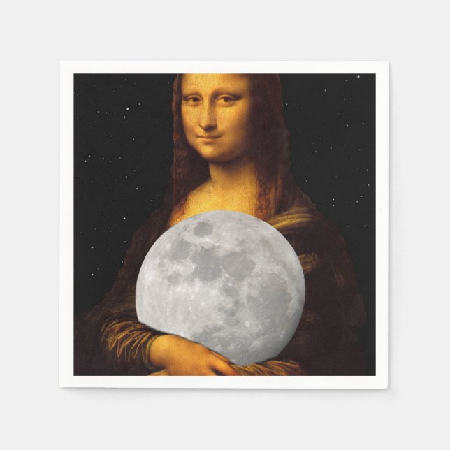 Guardanapo De Papel Mona Moona Lisa (Frente)