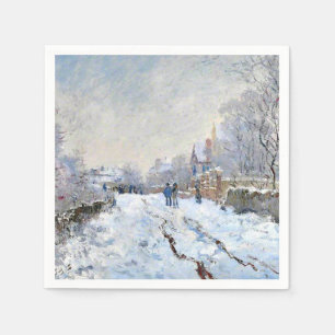 Guardanapo De Papel Monet - Cena de Neve na Argentina