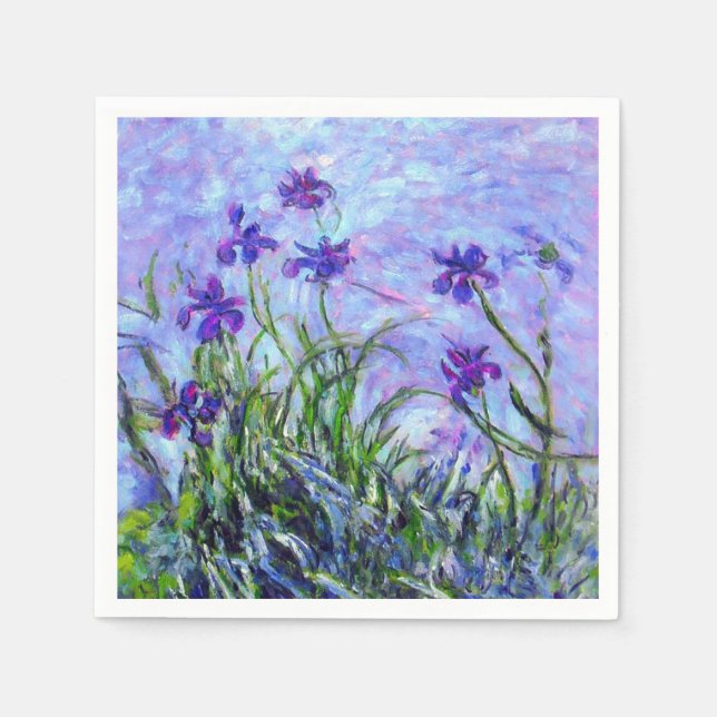 Guardanapo De Papel Monet Lilac Irises (Frente)