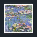 Guardanapo De Papel Monet - Lírios De Água, 1916,<br><div class="desc">A famosa pintura de Claude Monet,  Lírios d'água,  1916</div>