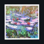 Guardanapo De Papel Monet - Los Nenutaris (lírios)<br><div class="desc">Los Nenutaris,  famoso quadro de belas artes pelo artista impressionista francês Claude Monet</div>