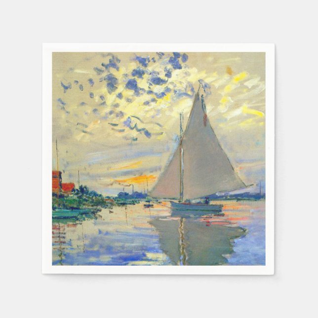 Guardanapo De Papel Monet Sailboat no Le Petit-Gennevilliers (Frente)