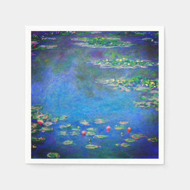 Guardanapo De Papel Monet Water Lily 1906 (Frente)