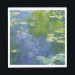 Guardanapo De Papel Monet Water Lily Paper Napkins<br><div class="desc">MONET WATER LIES Este é um detalhe de uma das pinturas de lírios-d'água de Claude Monet.</div>