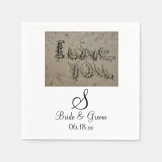 Guardanapo De Papel Monograma Beach Wedding Node Groom Names Data Napk