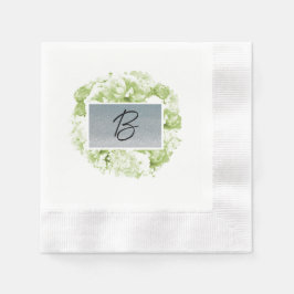 Guardanapo De Papel Monograma Celeron Green Wreath Paper Napkins