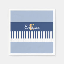 Monograma Chaves Musicais de Teclado Musical Lover