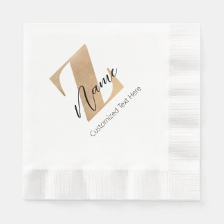 Guardanapo De Papel Monograma com inicial Z e nome personalizado