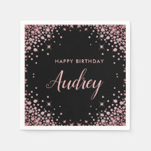 Monograma de Feliz Aniversário de rua Dourada Glit