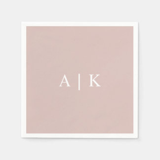 Guardanapo De Papel Monograma Elegante Iniciais Napkin Personalizável