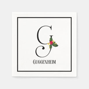 Guardanapo De Papel Monograma - Letra G Papel Personalizado