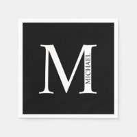 Monograma Personalizado e Papel de Nome Nápoles