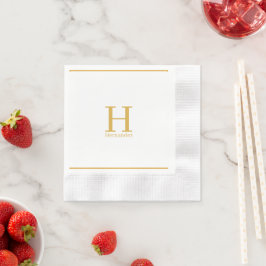 Guardanapo De Papel Monograma Personalizado Napkin