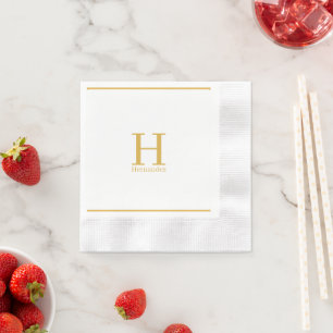 Guardanapo De Papel Monograma Personalizado Napkin