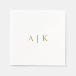 Guardanapo De Papel Monograma Personalizado Napkins Faux Dourado