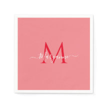 Monograma Personalizado Rosa