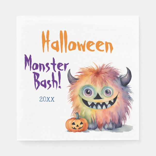 Guardanapo De Papel Monster Bash Halloween (Frente)