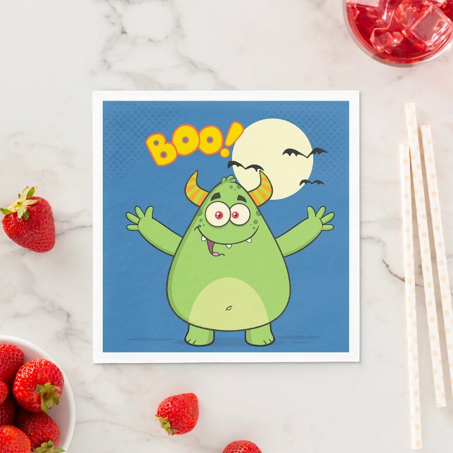 Guardanapo De Papel Monster Boo Paper Napkins (Criador carregado)