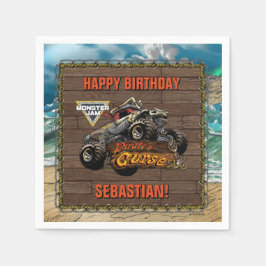 Guardanapo De Papel Monster Jam - Maldição do Pirata de Aniversário