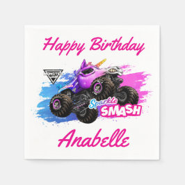 Guardanapo De Papel Monster Jam - Sparkle Smash Aniversário