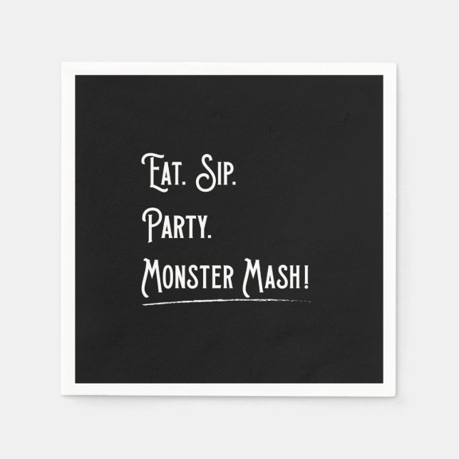 Guardanapo De Papel Monster Mash Halloween Paper Napkin (Frente)