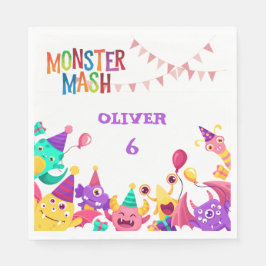 Guardanapo De Papel Monster Mash Party Napkins - Kids Birthday