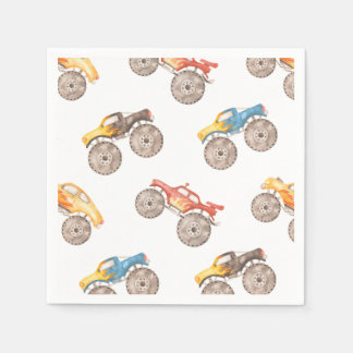 Guardanapo De Papel Monster Truck Party Napkins | Monster Trucks