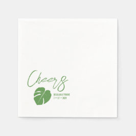 Guardanapo De Papel Monstera Mini Chic Cocktail Napkin ・ Tropical