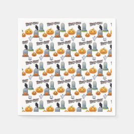 Guardanapo De Papel Monstro Bobo do Halloween