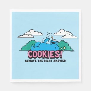 Guardanapo De Papel Monstro de cookies Cookies Sempre a resposta cer