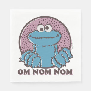 Guardanapo De Papel Monstro de cookies   Om Nom