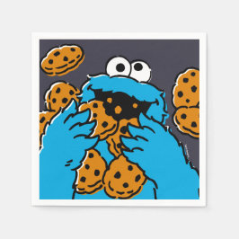 Guardanapo De Papel Monstro dos Biscoitos Comendo Todos os Biscoitos