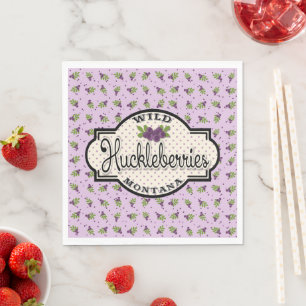 Guardanapo De Papel Montana Huckleberry Napkins