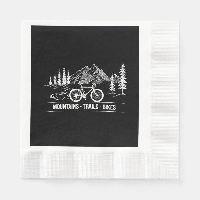Guardanapo De Papel Montanha - Bicicleta de bicicleta de bicicleta (Frente)