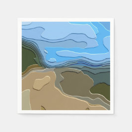 GUARDANAPO DE PAPEL MONTANHAS