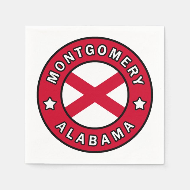 Guardanapo De Papel Montgomery Alabama (Frente)