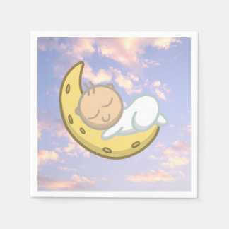 Guardanapo De Papel Moon Baby Design