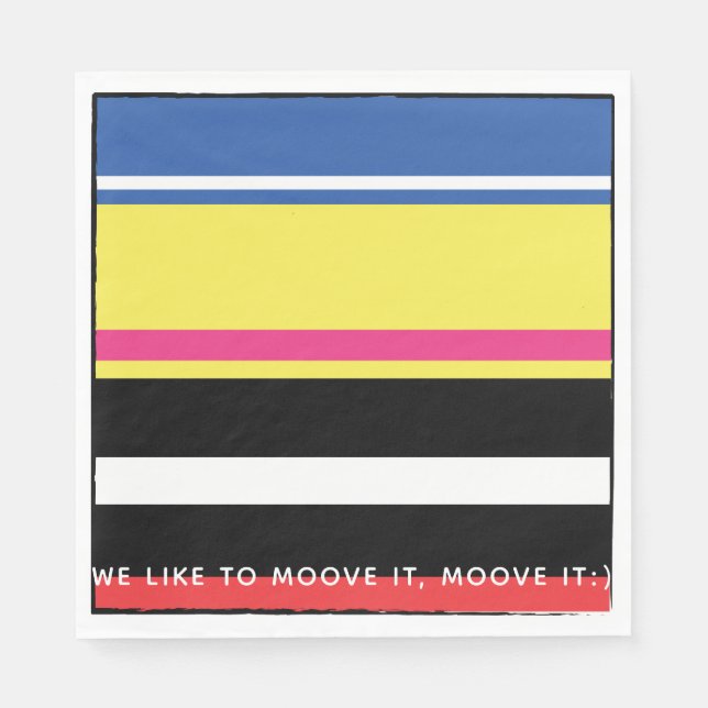 Guardanapo De Papel Moosicianos Festa de aniversário incrivelmente eng (Frente)