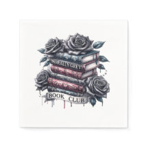 Morally Cinza Book Club Napkins
