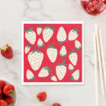 Guardanapo De Papel Morango Branco Pineberry PERSONALIZADO Chá de Noiv<br><div class="desc">Adição perfeita simples e fofa para um chá divertido! Arte feita à mão para você! Personalize com seu próprio texto ou mude as cores. Verifique minha loja para muitas outras cores e designs ou me avise se você gostaria de algo personalizado! Também estão disponíveis itens correspondentes, como convites, cardápios, papel...</div>