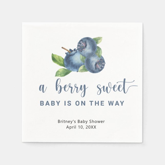 Guardanapo De Papel Morangos doces (Frente)