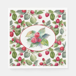 Guardanapo De Papel Morangos Fofos Aquarela