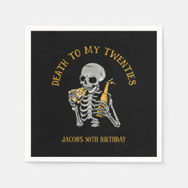 Guardanapo De Papel Morte ao meu esqueleto dos 20